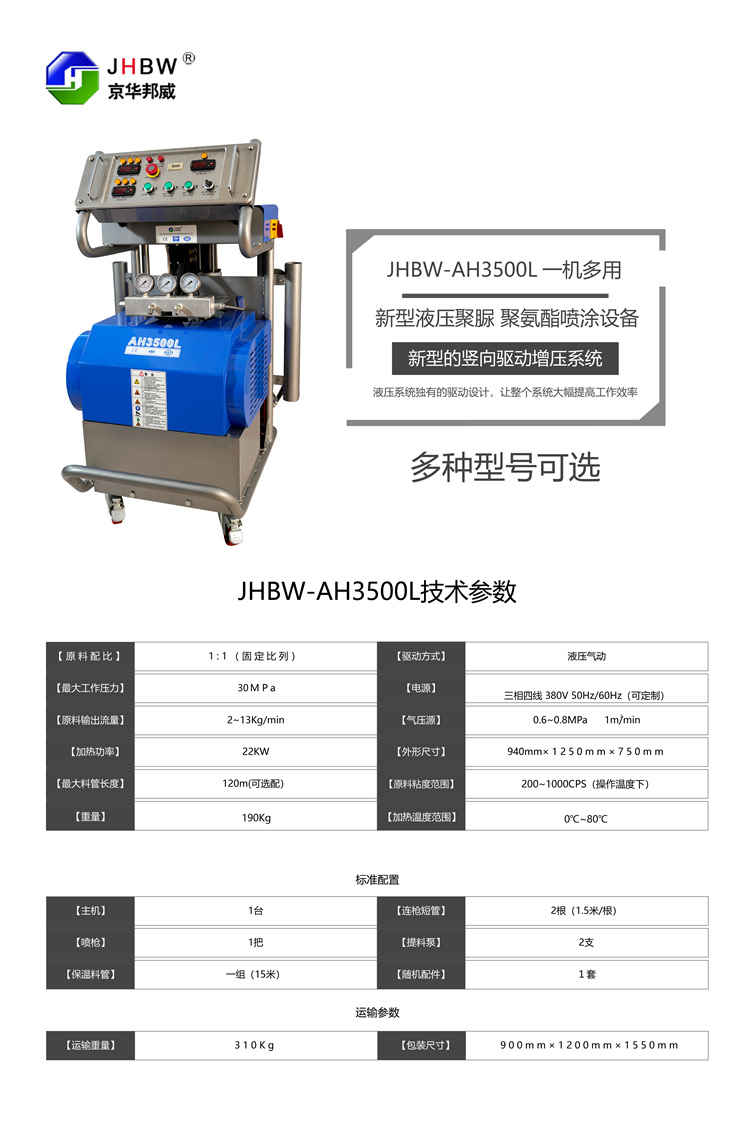 聚氨酯高压喷涂机的用途有哪些